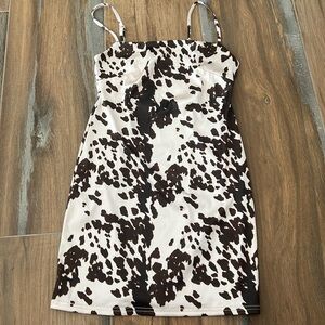 Urban outfitters UO cow print mini dress